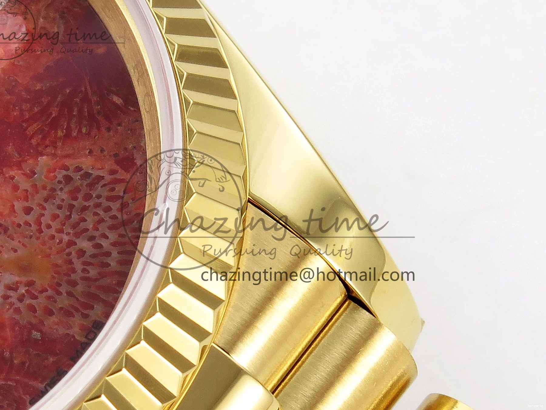 0101 Tailored Day Date 36 YG RAF Best Edition Rock Dial on YG Bracelet A 1384